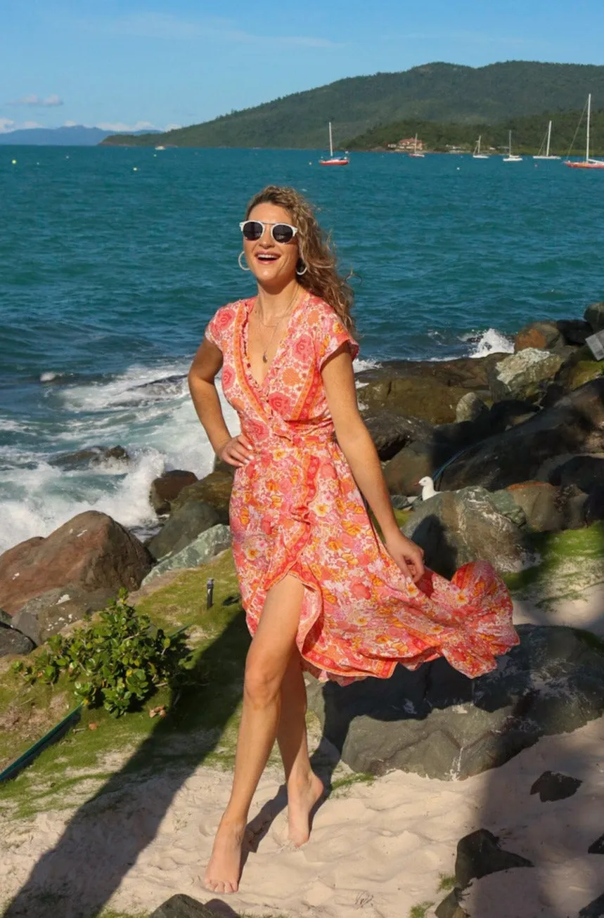 Voyager Dress / Tangerine Floral