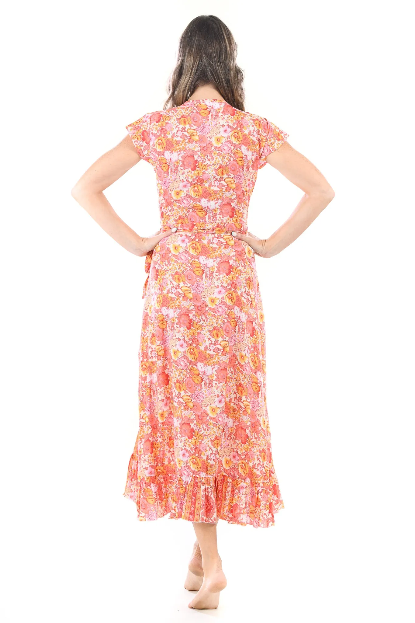 Voyager Dress / Tangerine Floral