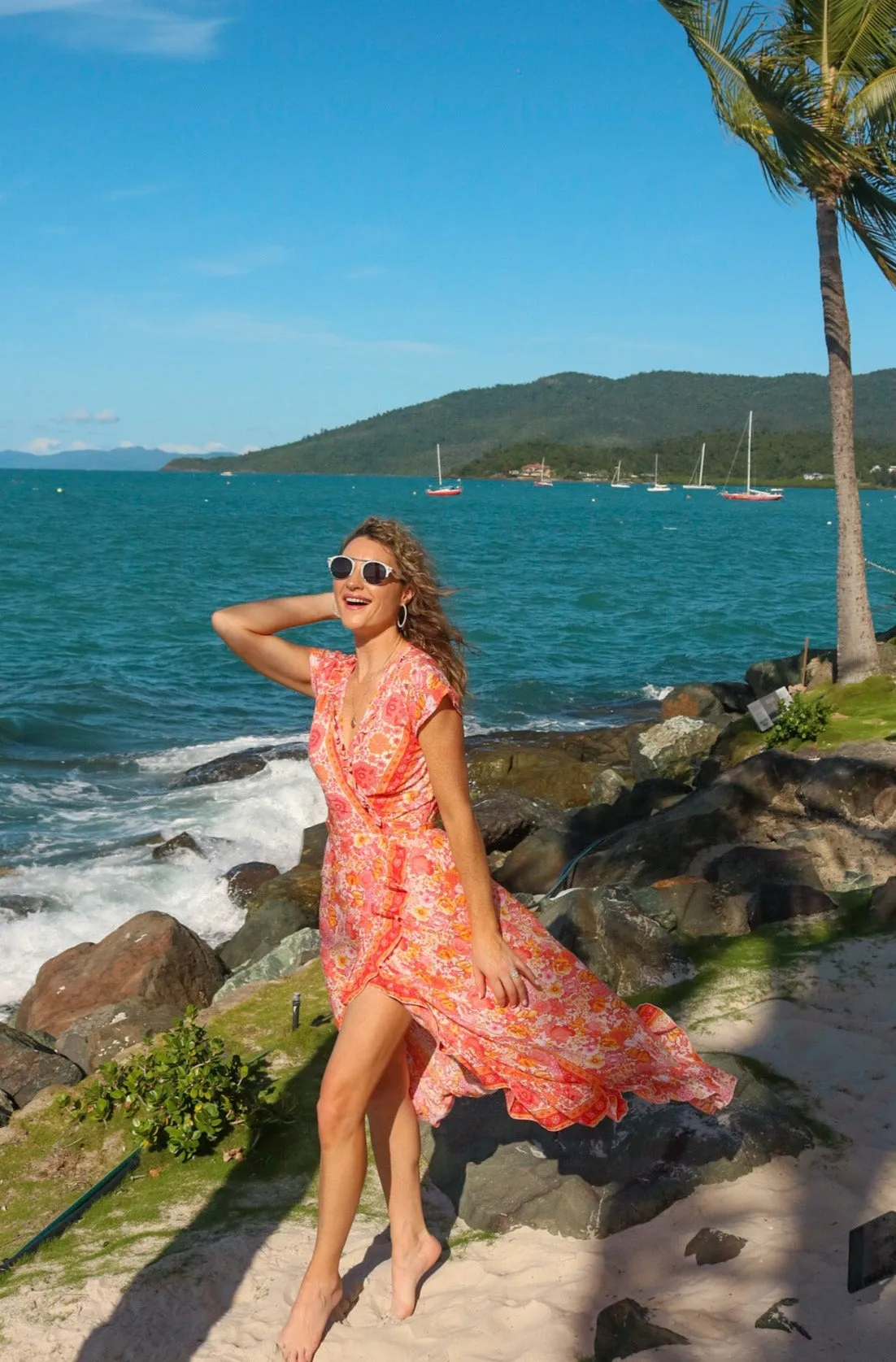 Voyager Dress / Tangerine Floral