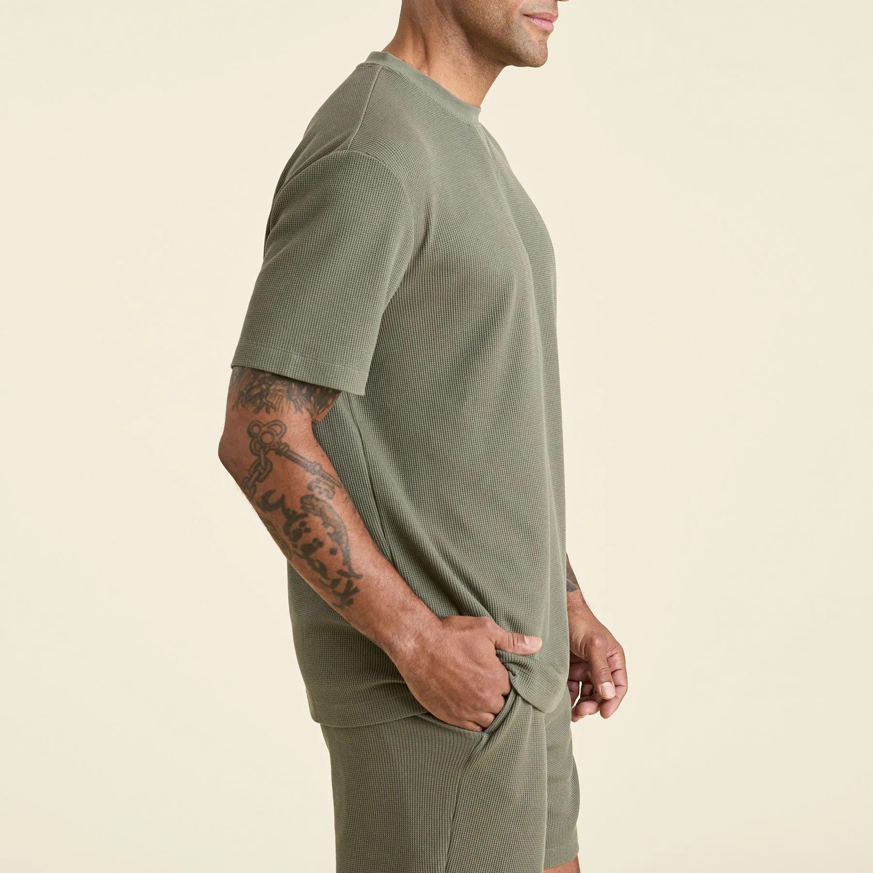 Waffle T-Shirt | Olive