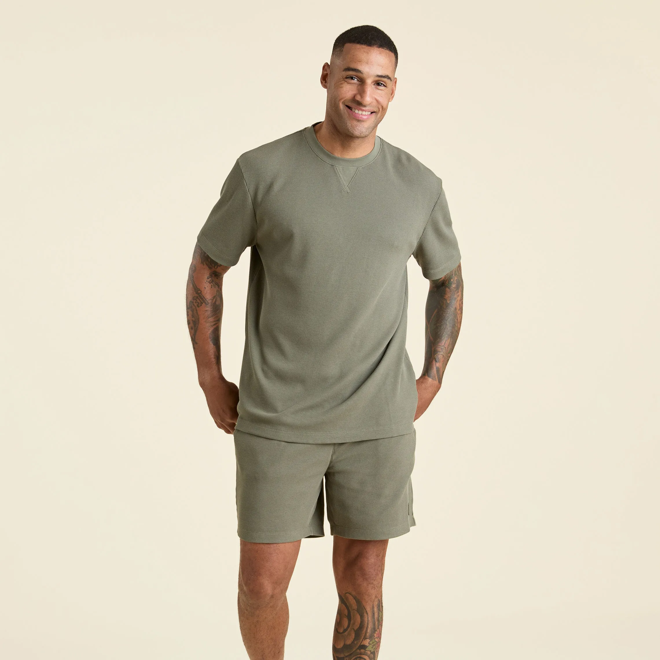 Waffle T-Shirt | Olive